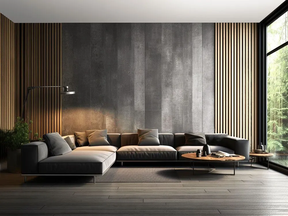 lamele ścienne beton architektoniczny inspiracje