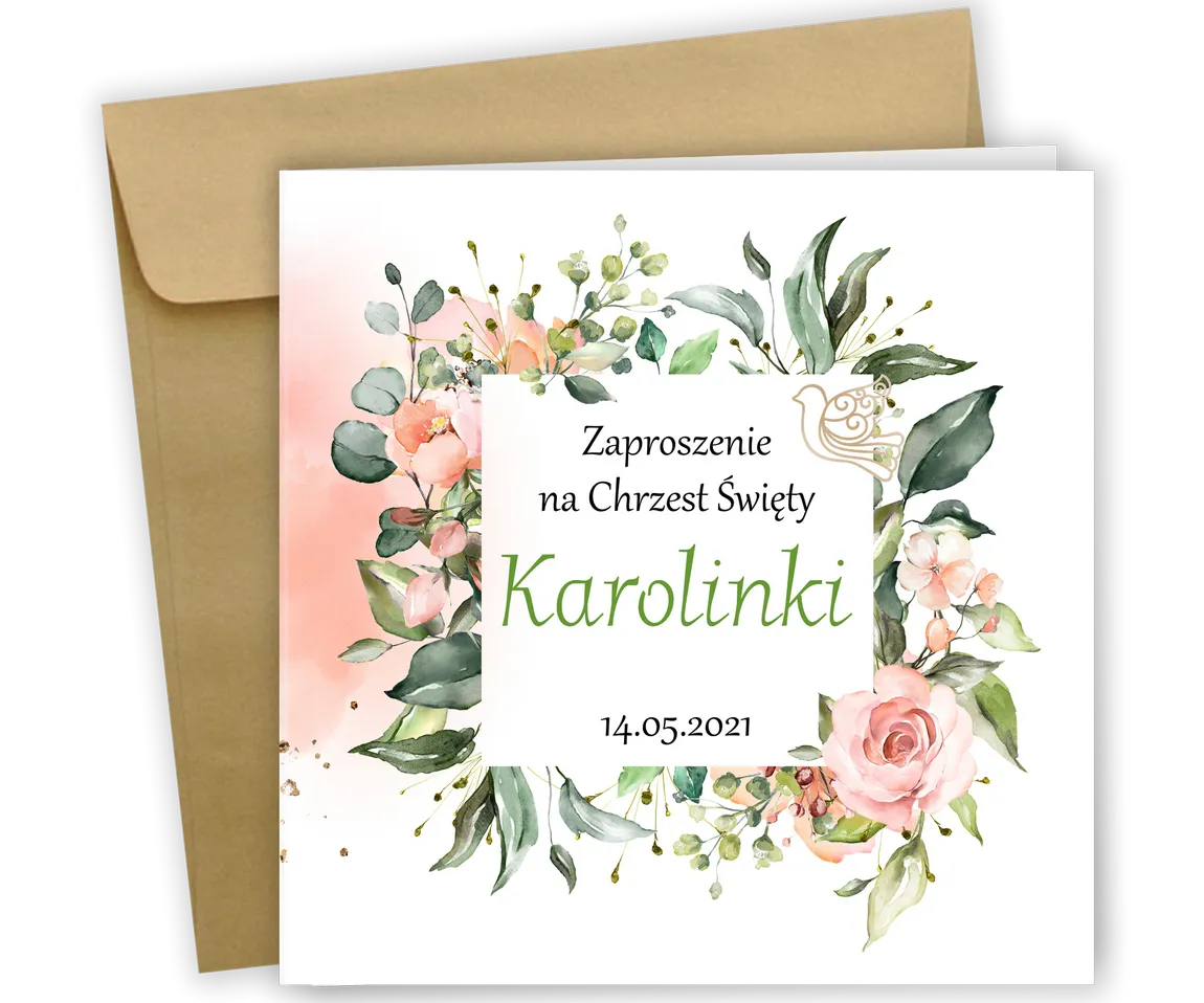 wzory tekstów zaproszeń na chrzest z wierszykami