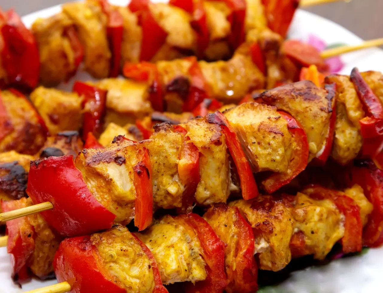 apetyczne szaszłyki grillowane