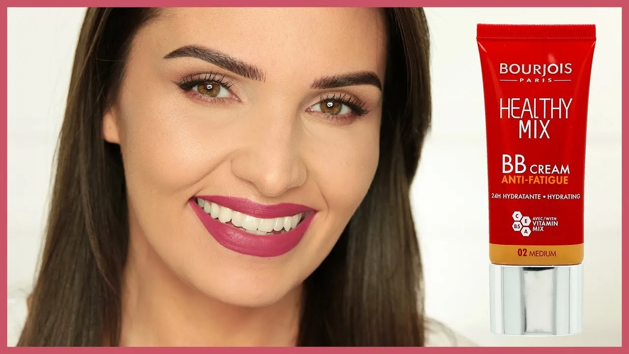 Bourjois Healthy Mix BB Cream na skórze, przed i po