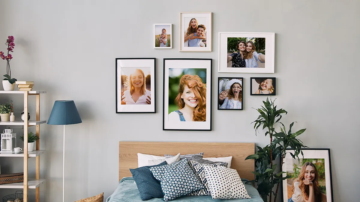 zdjęcia na ścianę różne formaty aranżacje