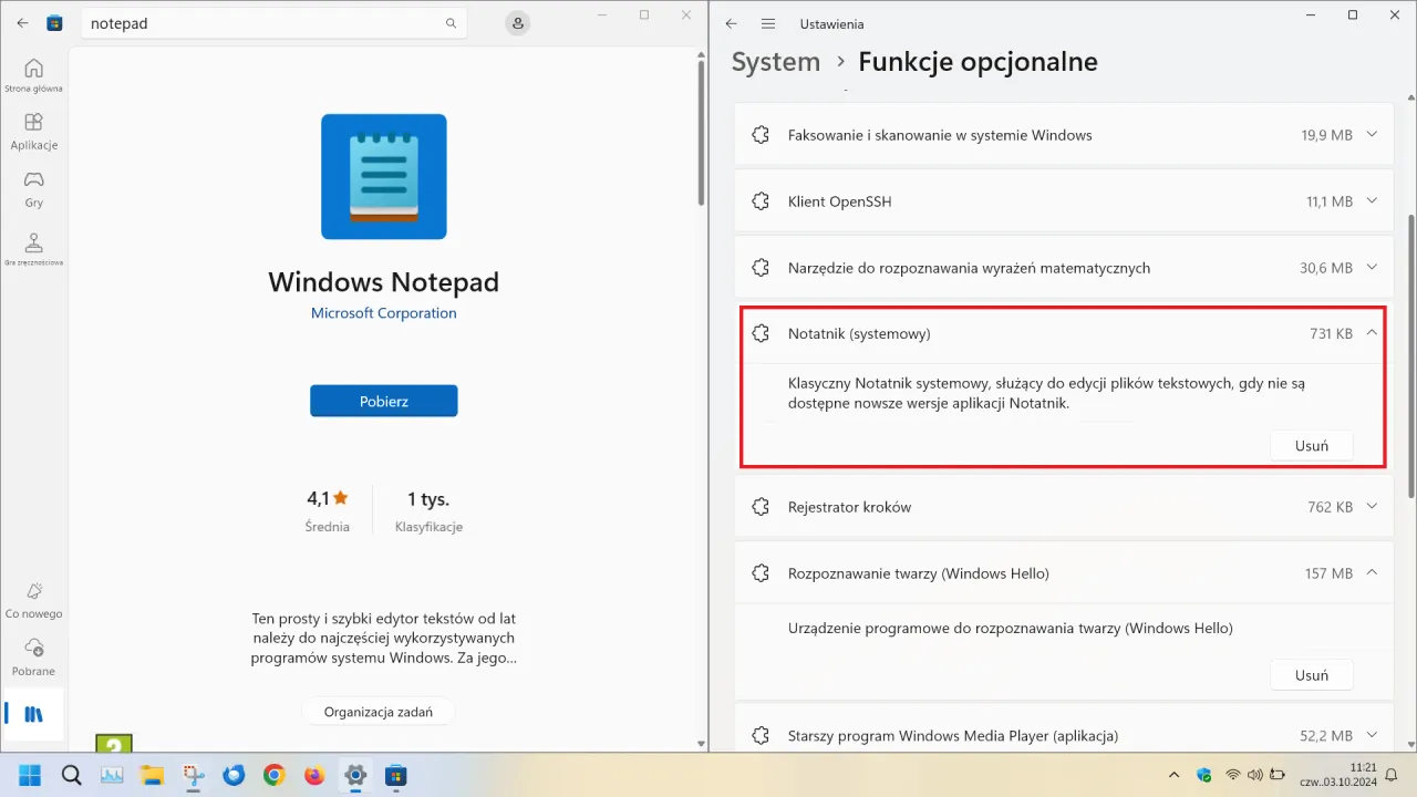 Uruchamianie Notatnika Windows