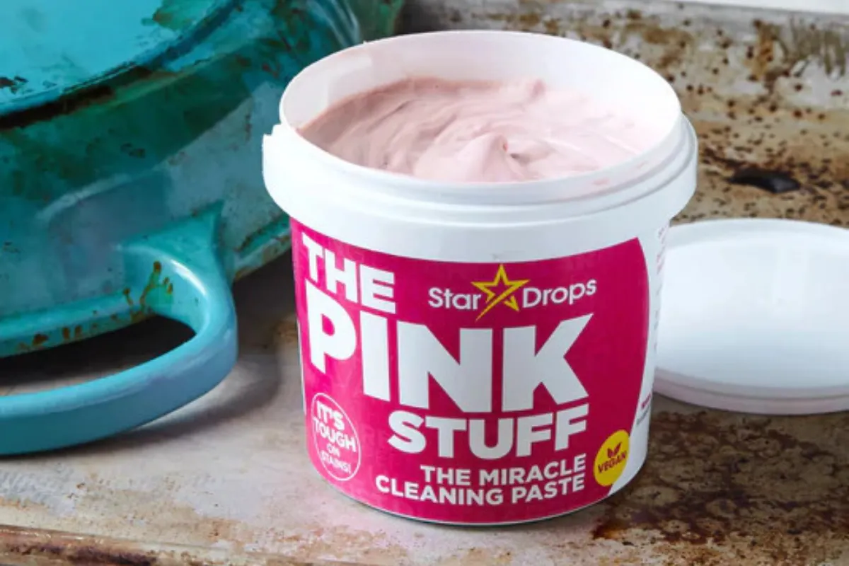 The Pink Stuff przed i po sprzątaniu