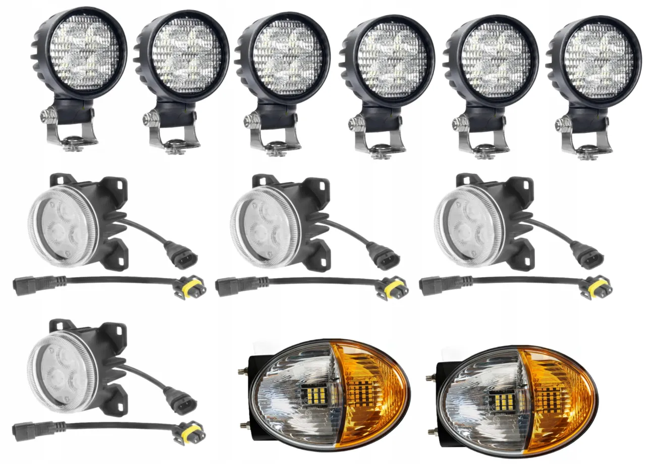 R&oacute;żne typy lamp LED do ciągnika rolniczego