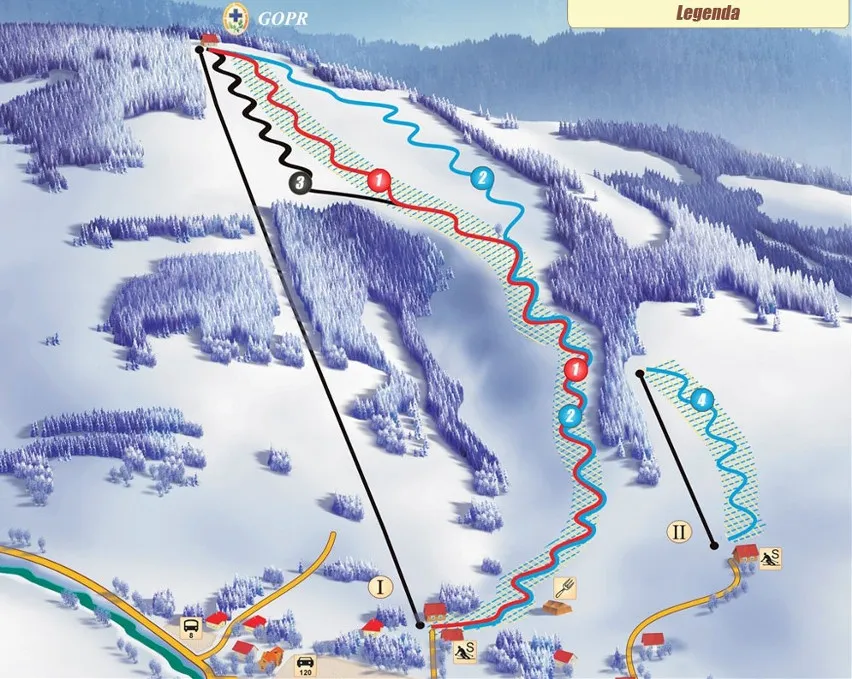 Maciejowa Ski trasa narciarska skiturowcy