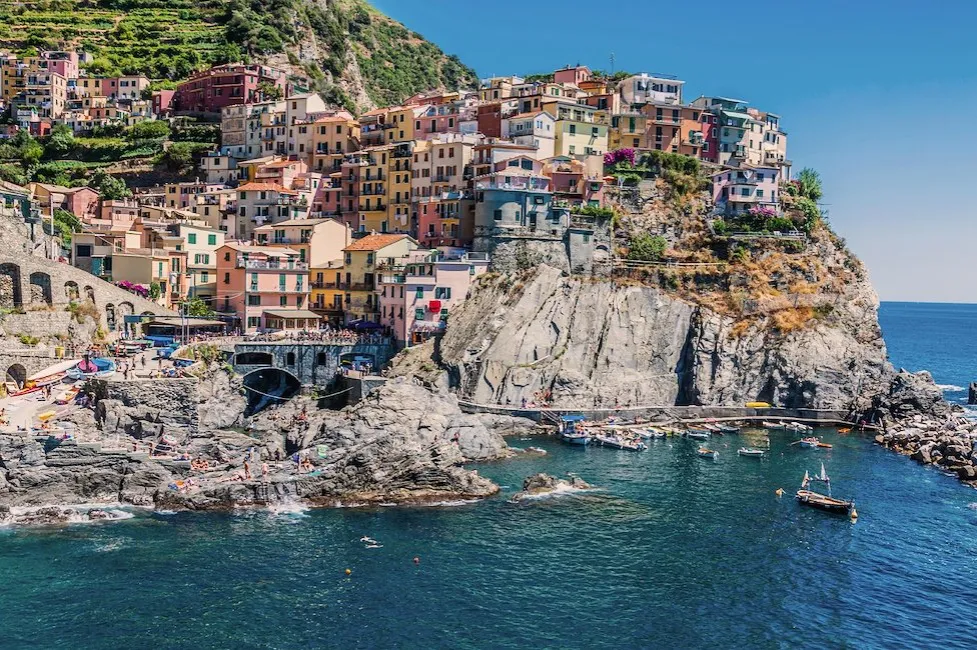 Ligurische Küste Panoramablick