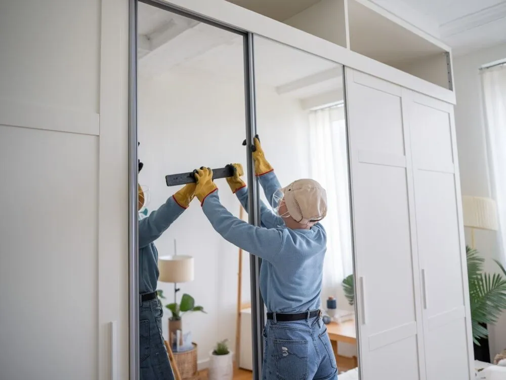 Narzędzia do odklejania lustra od mebli