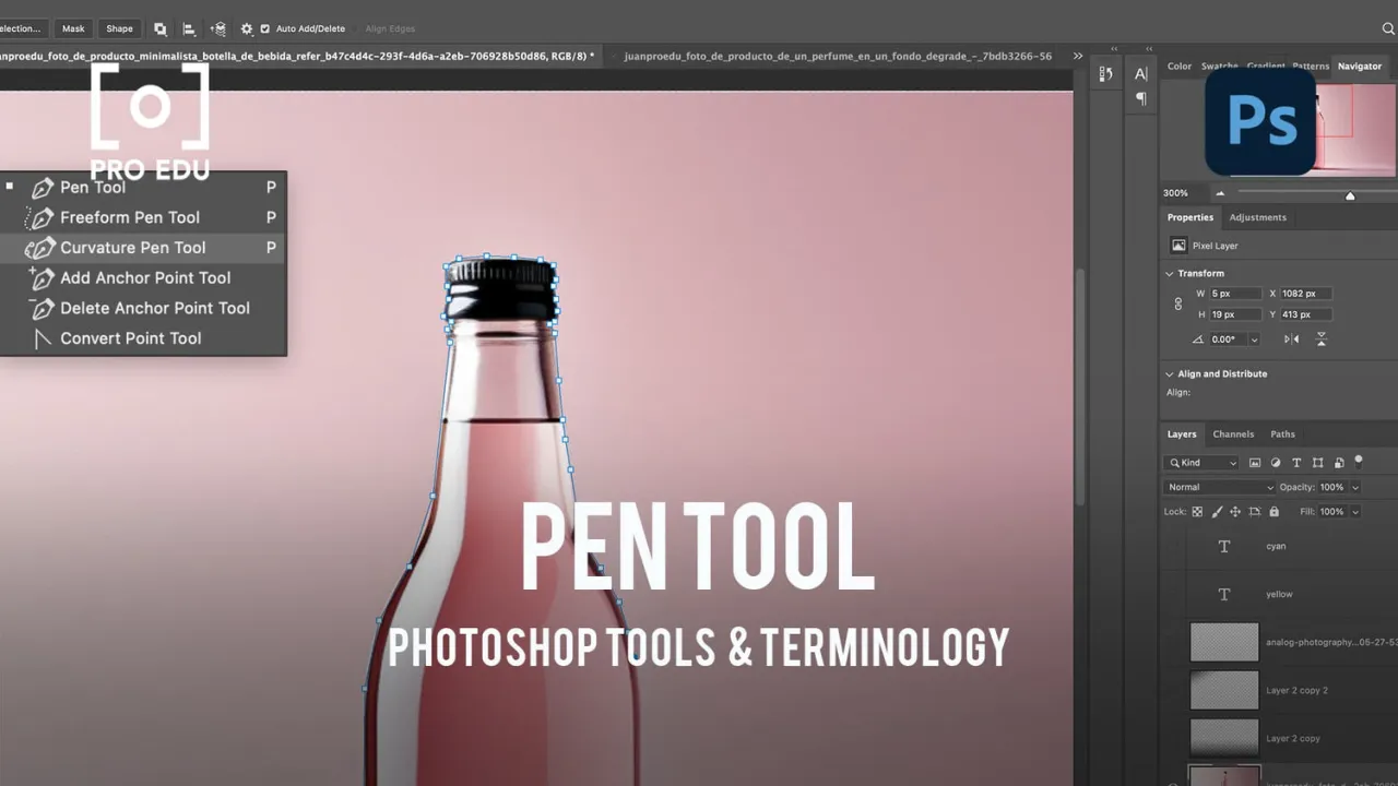 photoshop pen tool ścieżki