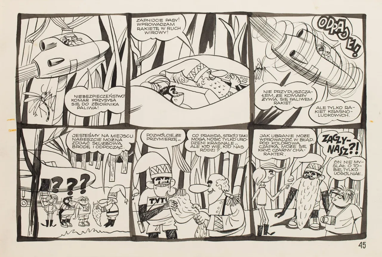 dzieci rysujące komiks