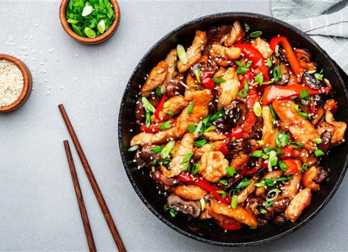 Podwójne smażenie wieprzowiny po chińsku