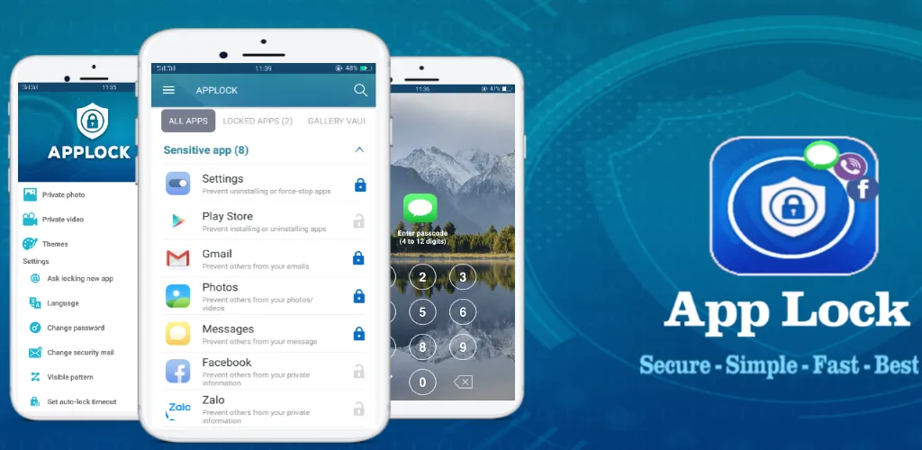 applock aplikacja android zrzut ekranu