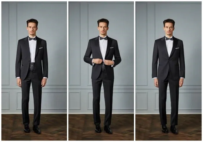 eleganckie stylizacje pana młodego garnitur smoking surdut