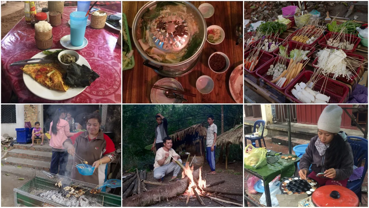 Kolaż dań kuchni międzynarodowej
