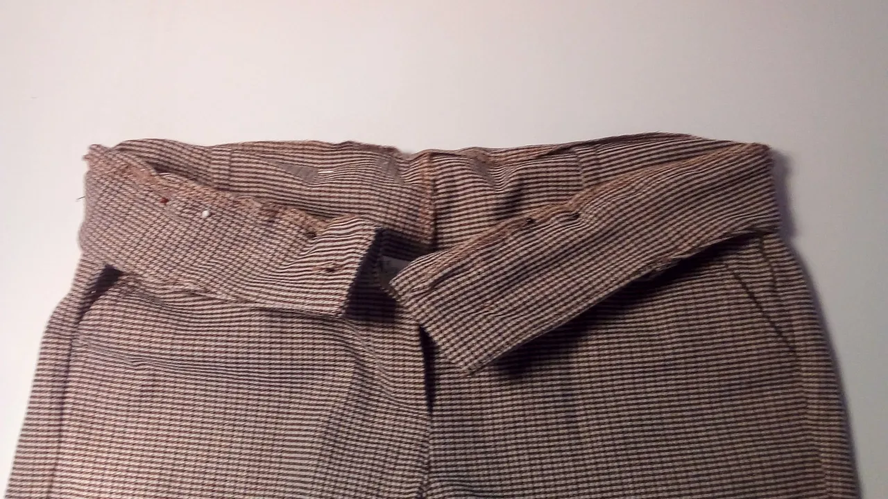 przerobione spodnie wysoki stan przed i po