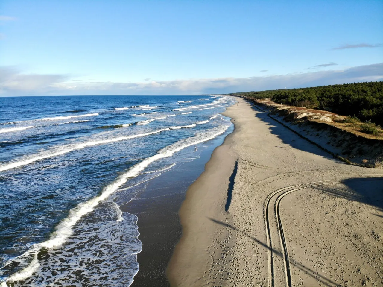 Piaski Krynica Morska dzika plaża