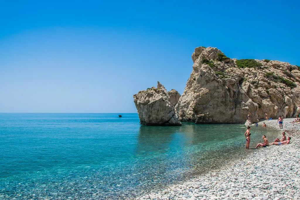 Skała Afrodyty Cypr zachodnie wybrzeże