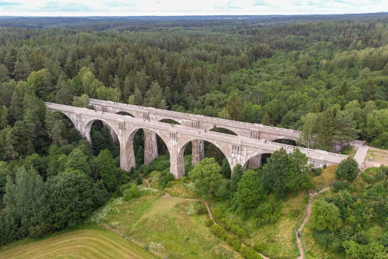 mosty w Stańczykach Mazury motocykl