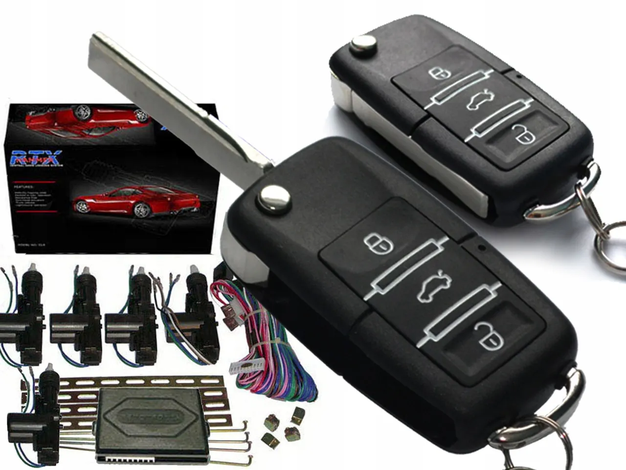 r&oacute;żne typy pilot&oacute;w samochodowych do centralnego zamka