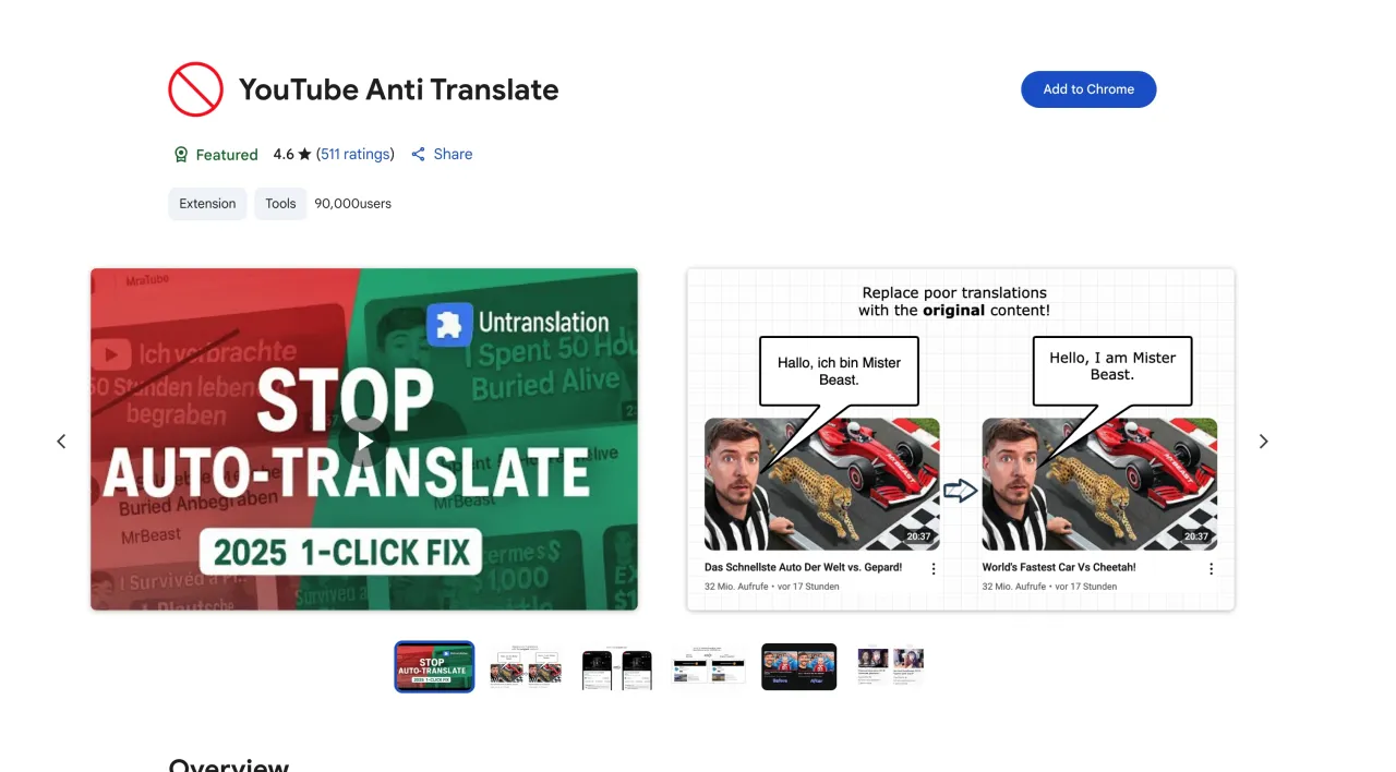 Tłumaczenie komentarzy YouTube na telefonie