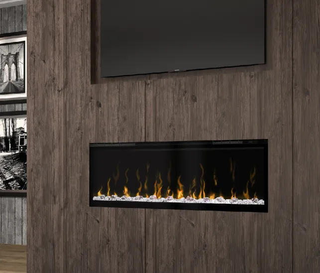 Kominek elektryczny w salonie, optymalna wysokość montażu