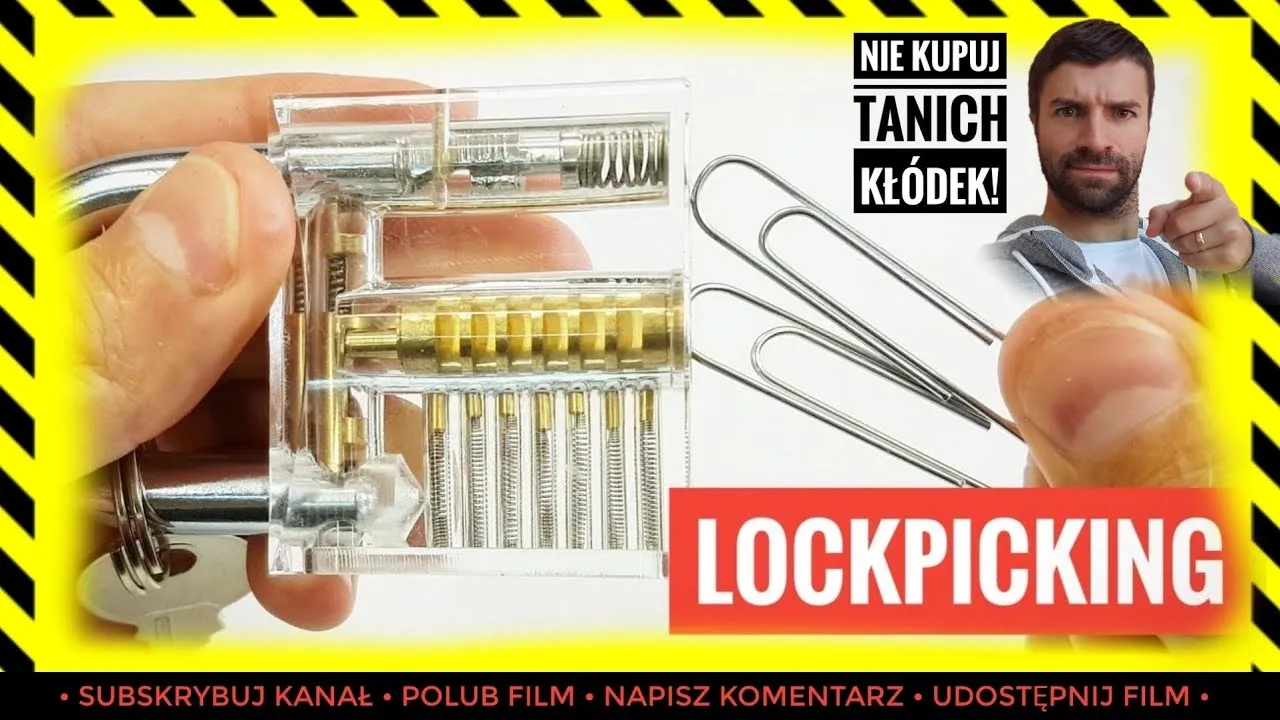 jak otworzyć zamek na kluczyk bez klucza spinaczem