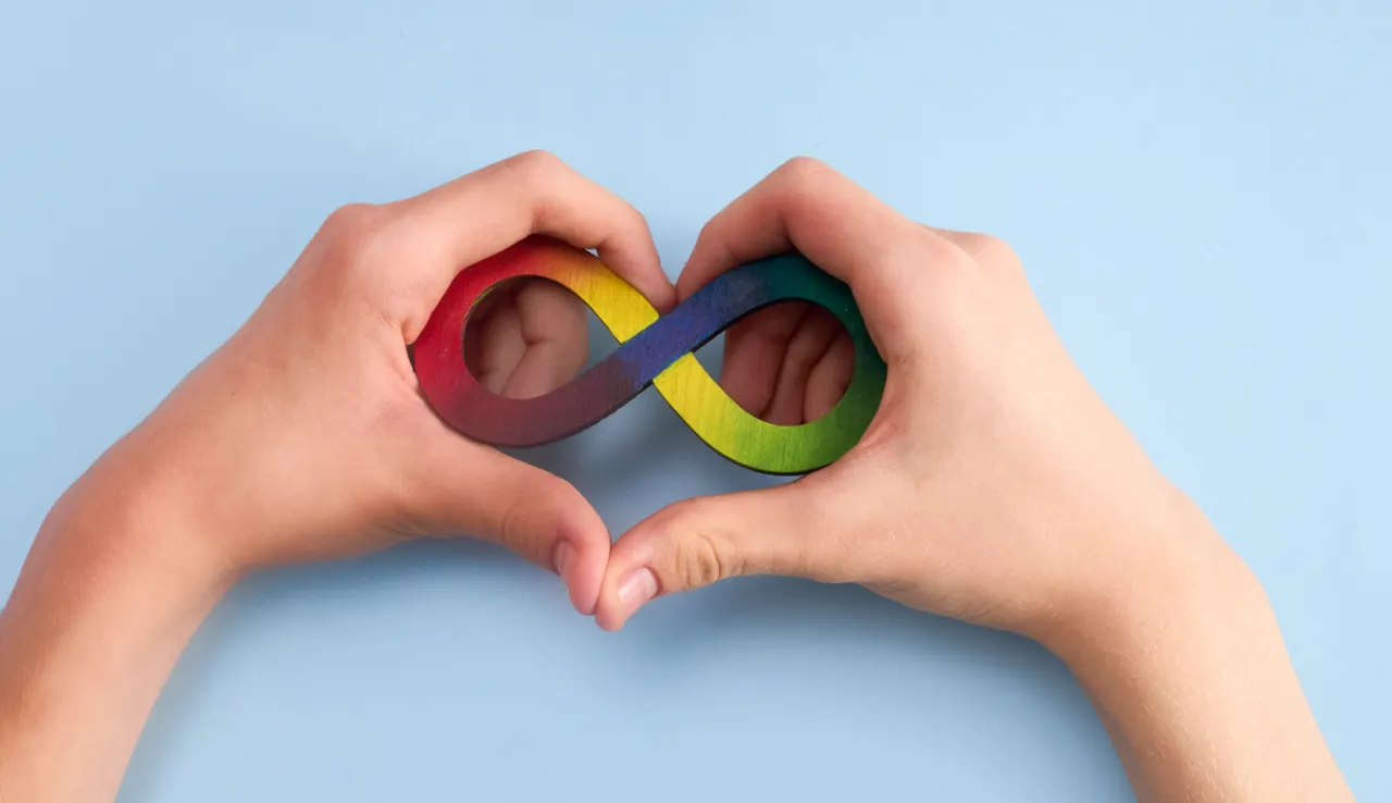 Autyzm spektrum neuror&oacute;żnorodność symbol