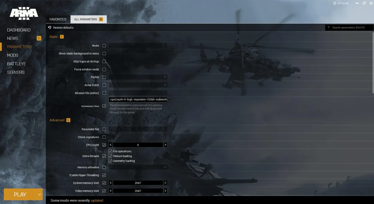 Arma 3 i5-8400 optimization settings