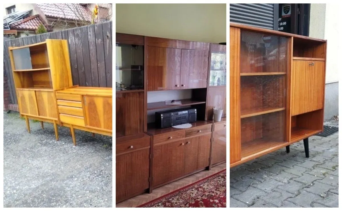 przykłady mebli z PRL na sprzedaż