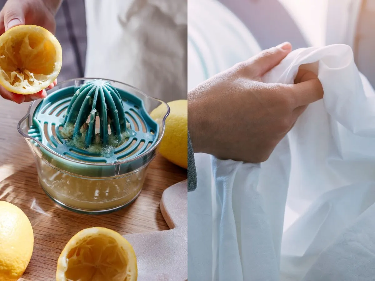 domowe sposoby na wybielanie prania soda cytryna