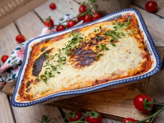 Zapiekanka Ewy Wachowicz z mięsem mielonym