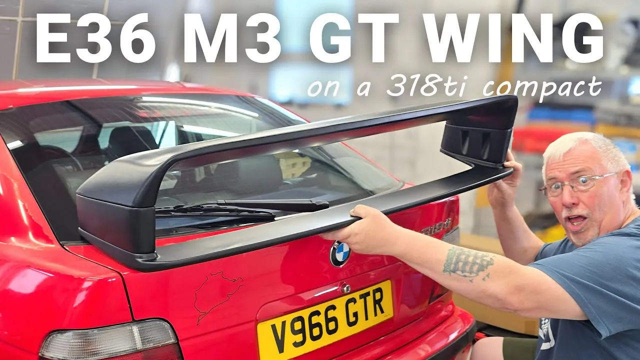 montaż spoilera BMW E36 wiercenie