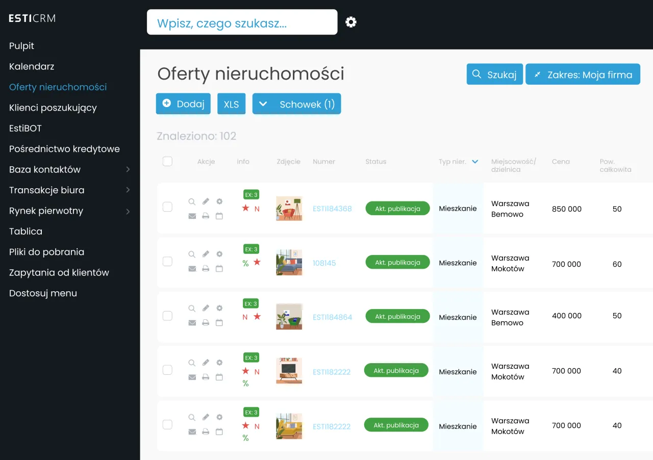 system CRM dla nieruchomości, marketing nieruchomości, agent nieruchomości z laptopem
