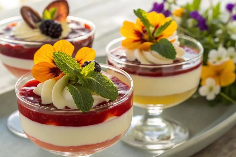 galaretka owocowa z różnymi dodatkami