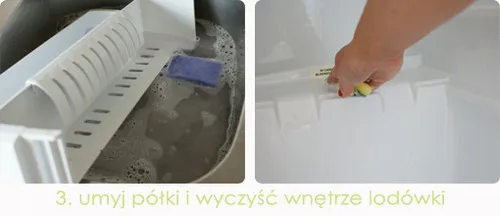 czyszczenie wnętrza lod&oacute;wki krok po kroku