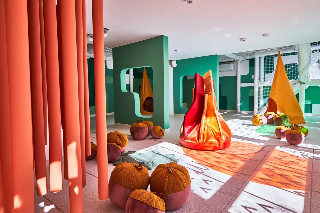 sensoryczna sala zabaw wnętrze