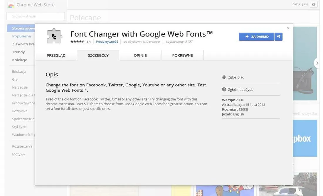 Ustawienia Chrome rozmiar czcionki wygląd krok po kroku