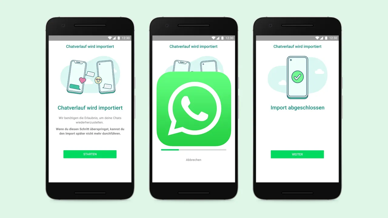 WhatsApp Chat Übertragung Android iPhone