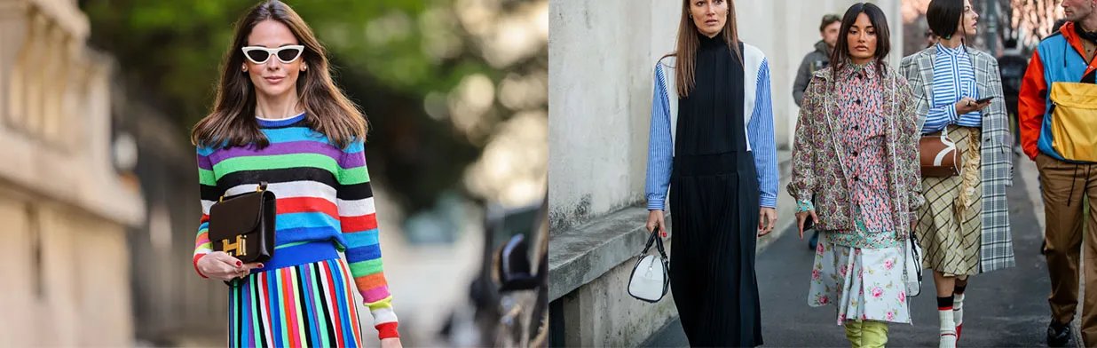 Łączenie kolorów i faktur w stylizacjach