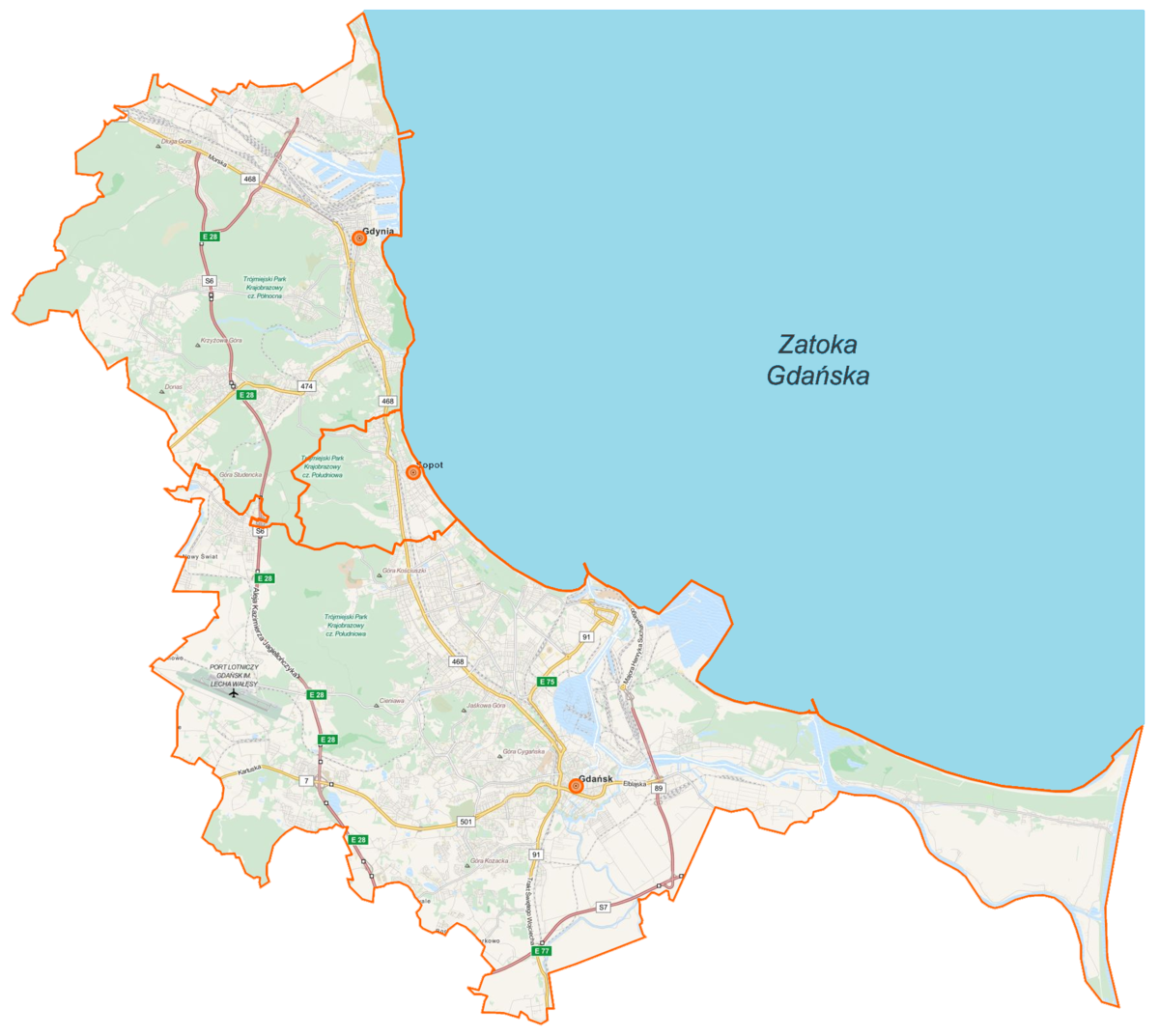 mapa lokacji film miłość jest blisko Trójmiasto