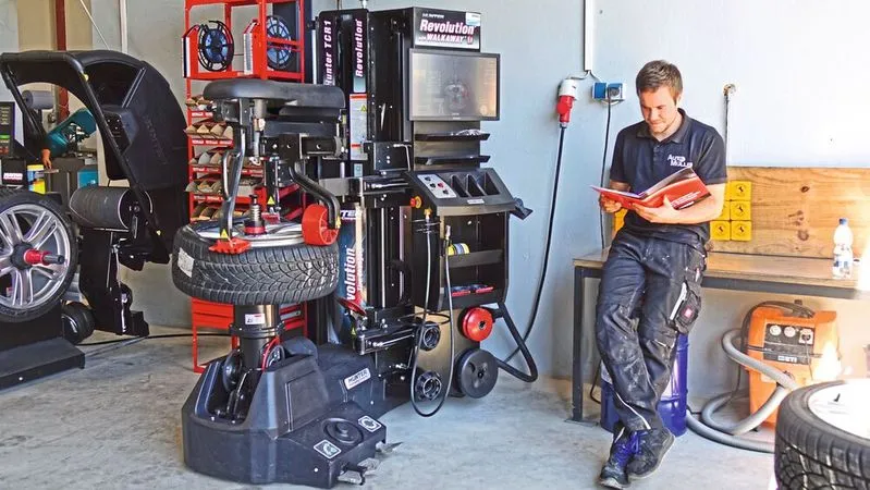 Reifenmontage Maschine Werkstatt