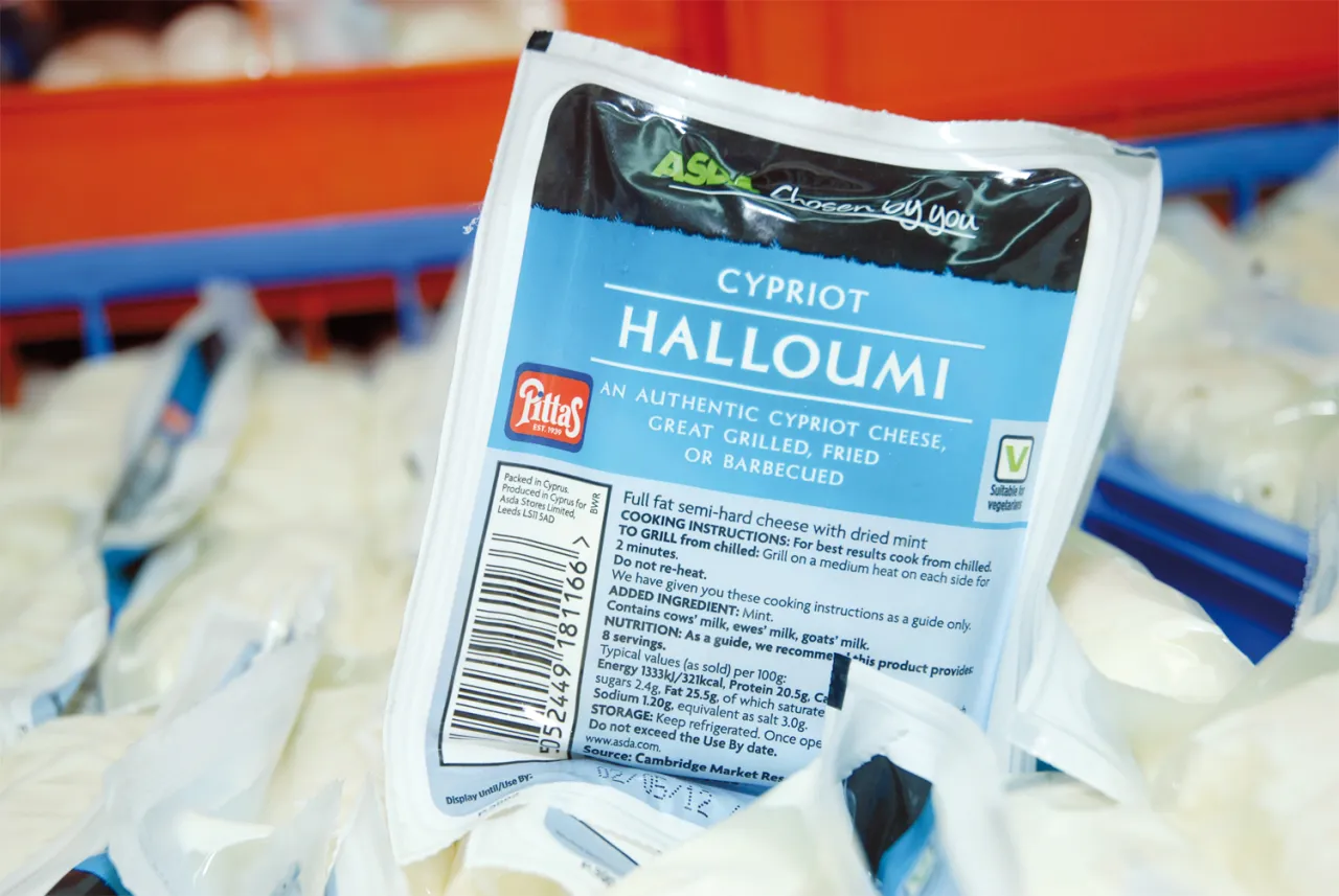 ser halloumi opakowania w sklepie