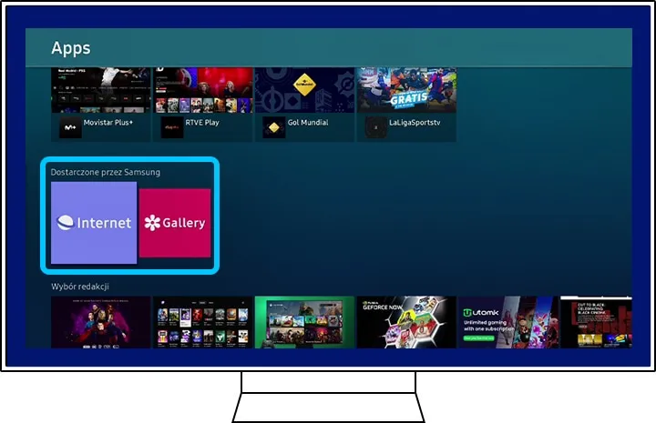 Instalacja aplikacji VOD na telewizorze Samsung