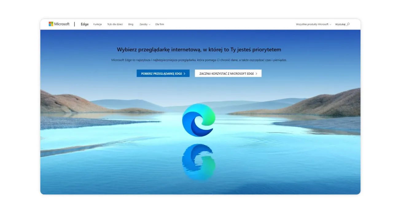 Wybierz przeglądarkę internetową, w której to Ty jesteś priorytetem. Microsoft Edge to najszybsza i najbezpieczniejsza przeglądarka.