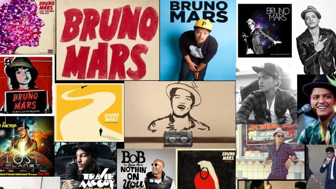 Bruno Mars musikalische Einfl&uuml;sse Collage