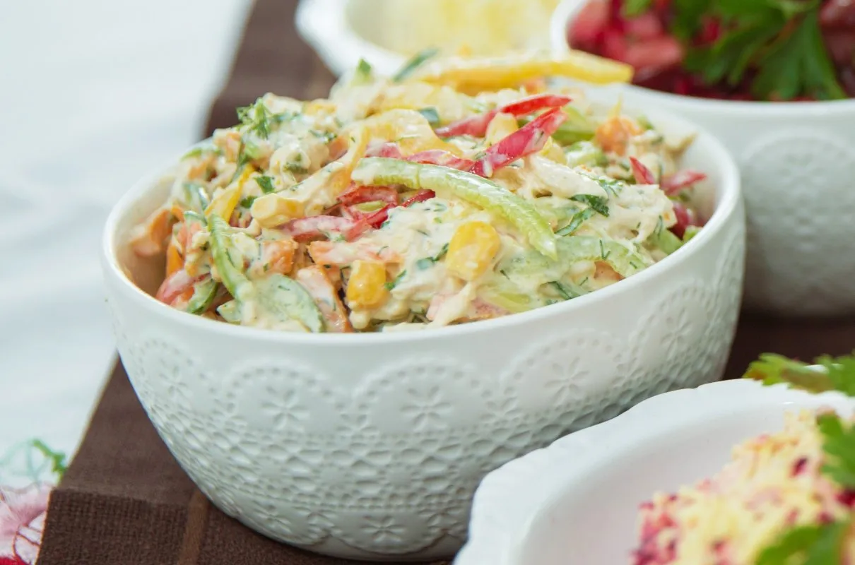 Sałatka do ryby smażonej