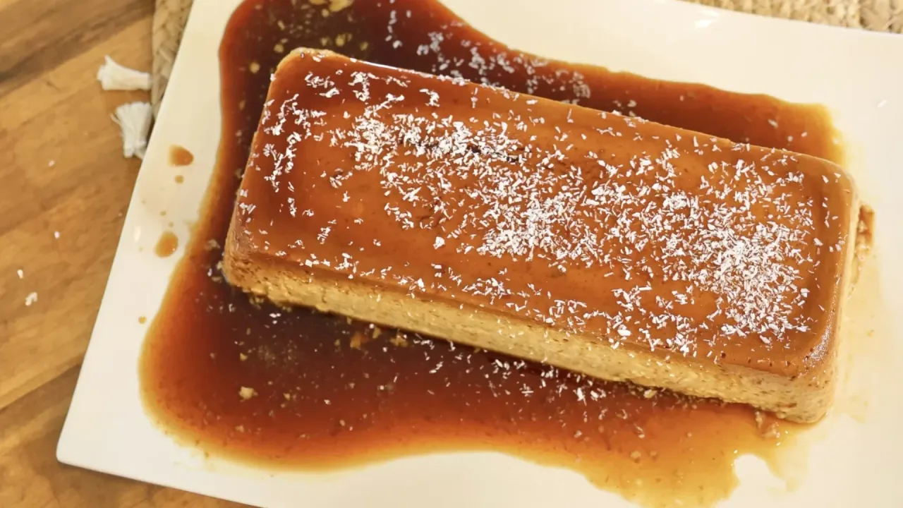Flan coco antillais traditionnel caramel