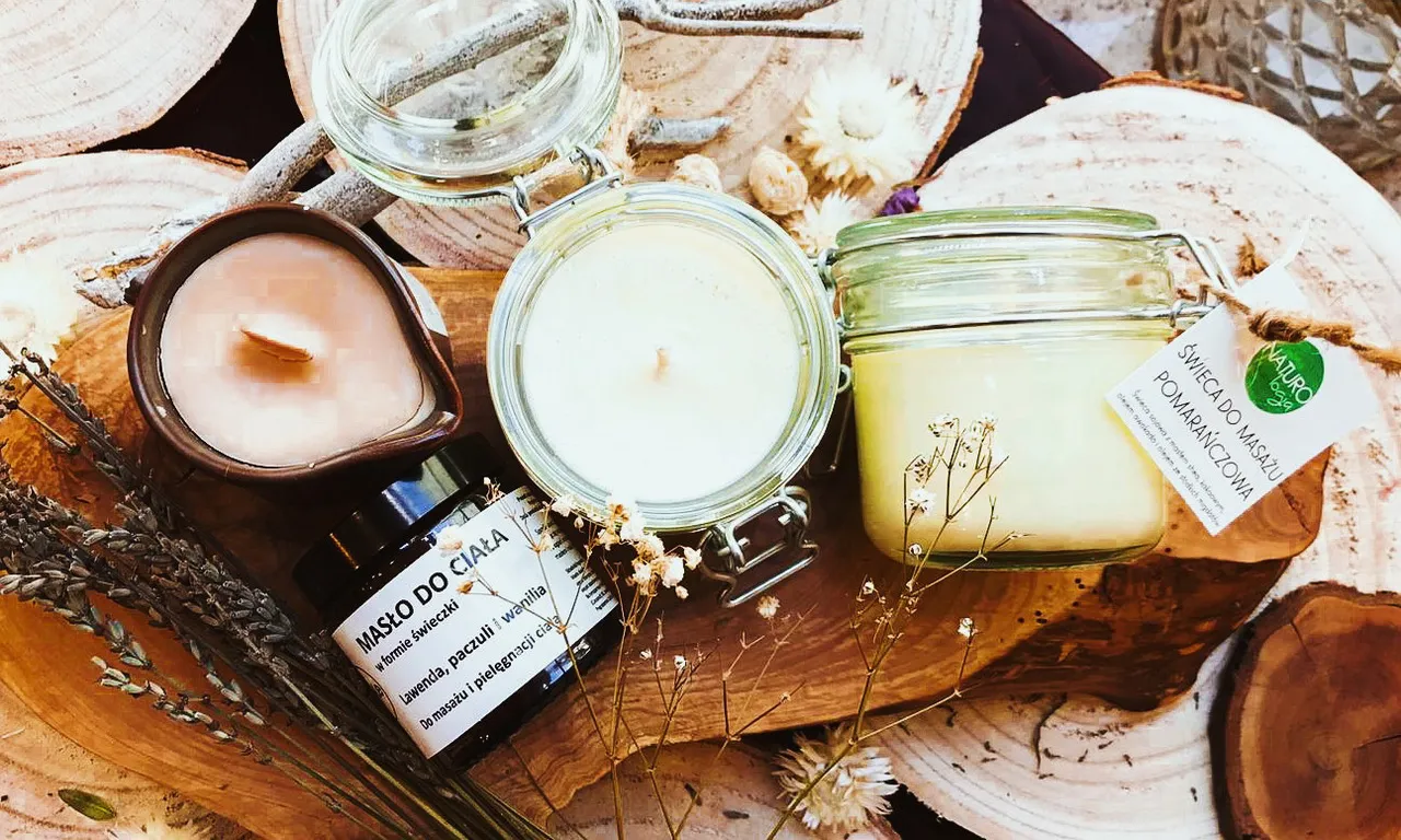 Świeca do masażu z dodatkami