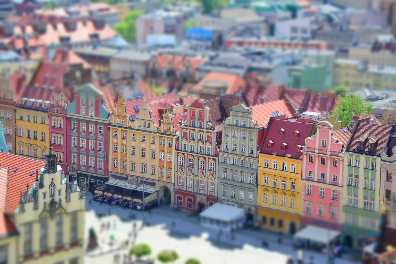 wrocław rynek ratusz kamienice