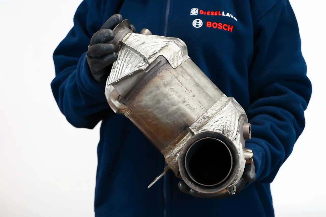 usunięty filtr DPF spawy