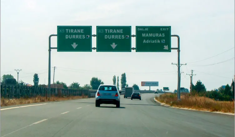 Albania drogi ruch drogowy